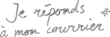 il m'arrive de répondre ...